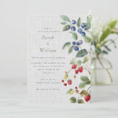 サマーベリー結婚式招待状 招待状 (スタンド正面)