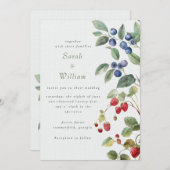 サマーベリー結婚式招待状 招待状 (正面/裏面)