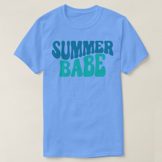 サマーベーおもしろいサマービーチサンドサーフ引用文1 Tシャツ (デザイン正面)