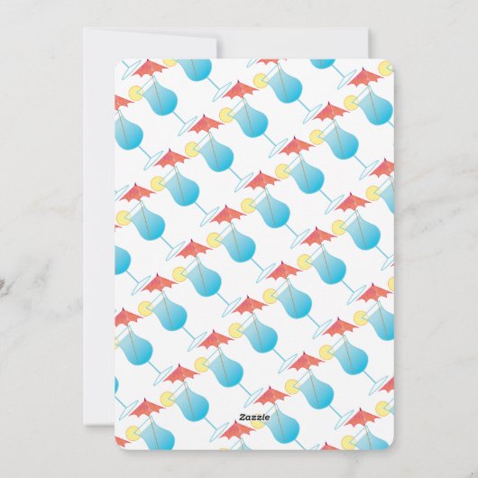 サマーベーグルビーチパーティの招待状 シーズンカード (裏面)