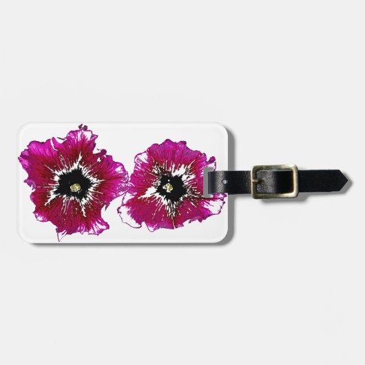 サマーペチュニア ラゲッジタグ (正面横)