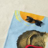 サマーペンブロークウェルシュコーギー ビーチタオル (インサイチュ)