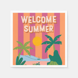 サマーペーパーナプキン スタンダードカクテルナプキン