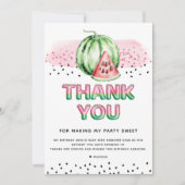 サマーホイルバルーンレターメロン誕生日 サンキューカード (正面)