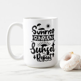 サマーホリデイテーマ コーヒーマグカップ