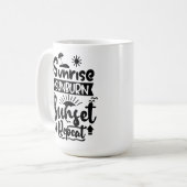 サマーホリデイテーマ コーヒーマグカップ (正面左)