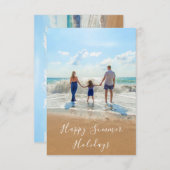 サマーホリデーズカーカスタムド写真あなたのデザイン 招待状 (正面/裏面)