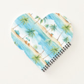 サマーホリデーズビーチパームツリーズカスタマイズ- ノートブック (裏面)