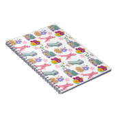 サマーホリデートラベルバケーションデザインスパイラルノートブ ノートブック (右側)