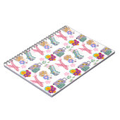 サマーホリデートラベルバケーションデザインスパイラルノートブ ノートブック (左側)