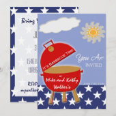 サマーホリデーパーティー招待状 招待状 (正面/裏面)