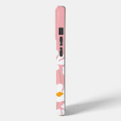 サマーホワイトコスモスフラワーズ名前をカスタムする Case-Mate iPhoneケース (裏面 / 左)