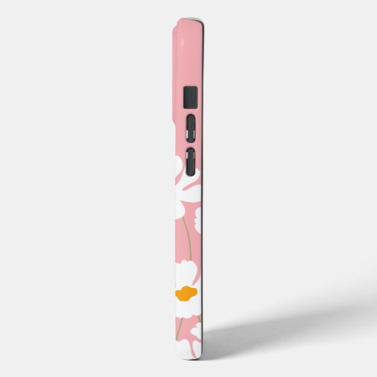 サマーホワイトコスモスフラワーズ名前をカスタムする Case-Mate iPhoneケース (裏面 / 左)