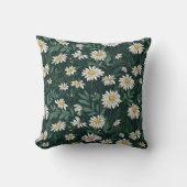 サマーホワイトデイジーメドウ クッション (正面)