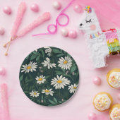 サマーホワイトデイジーメドウ ペーパープレート (パーティー)