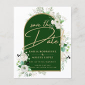 サマーホワイトローズエメラルドグリーンアーチズ結婚ーズ (正面)