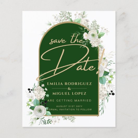 サマーホワイトローズエメラルドグリーンアーチズ結婚ーズ (正面)