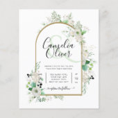 サマーホワイトローズエメラルドセージ緑結婚園 (正面)