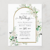 サマーホワイトローズエメラルドセージ緑結婚園 (正面)