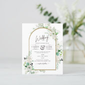 サマーホワイトローズエメラルドセージ緑結婚園 (スタンド正面)