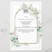 サマーホワイトローズエメラルドセージ緑結婚園 チラシ (裏面)