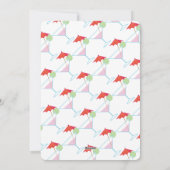 サマーボストンテリアビーチパーティの招待状 シーズンカード (裏面)