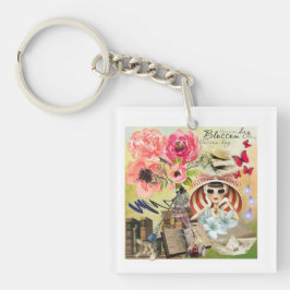 サマーボッソムデイオンザビーチアクリルキーチェーン キーホルダー