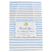 サマーボホウェーブラインレモ結婚ンありがとう ミディアムペーパーバッグ (正面)