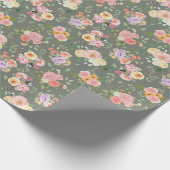 サマーボホフローラオングレー ラッピングペーパー (角)