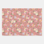サマーボホフローラオンチューリップピンク ラッピングペーパーシート (正面)