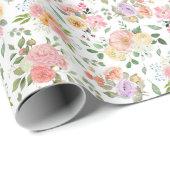 サマーボホフローラオンホワイト ラッピングペーパー (ロールコーナー)
