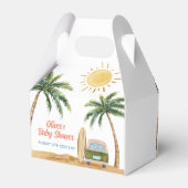 サマーボホーサーフビーチヴァンベビーシャワー フェイバーボックス (裏面サイド)