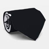 サマーボホ白黒デイジー花 ネクタイ (ロール)