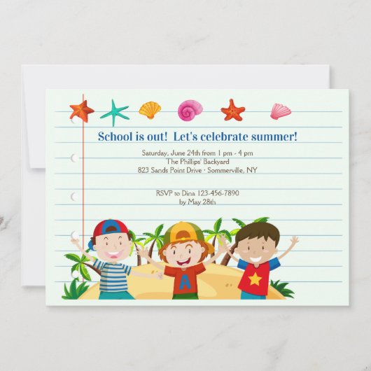 サマーボーイズ招待状 招待状 (正面)