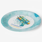 サマーボーイ誕生日ウォーターガンカスタム ペーパープレート (アングル)