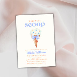 サマーボースターアイスクリームベイビーシャワー 招待状