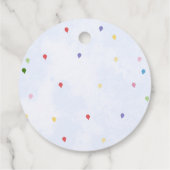 サマーポップシクルアイスクリーム誕生日メッセージカード フェイバータグ (裏面)