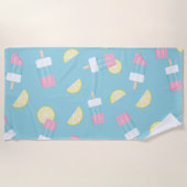 サマーポップシクルレモン ビーチタオル (正面)