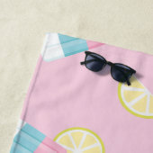 サマーポップシクルレモン ビーチタオル (インサイチュ)