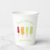 サマーポップシクル誕生日パーティー 紙コップ (裏面)