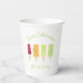サマーポップシクル誕生日パーティー 紙コップ (正面)