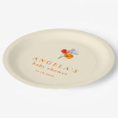 サマーポピーベイビーシャワー紙プレート ペーパープレート (アングル)