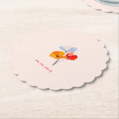 サマーポピー特別イベントデイトシャワー ペーパーコースター (アングル)