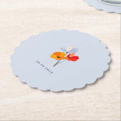 サマーポピー特別イベントデイトシャワー ペーパーコースター (アングル)