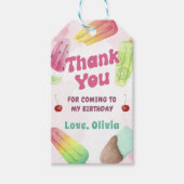 サマーポプシクル誕生日サンキューギフトラベル ギフトタグ (正面)