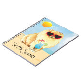 サマーポメラニア犬 ノートブック (左側)