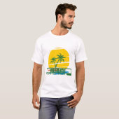 サマーマイアミビーチ – フロリダ Tシャツ (正面フル)