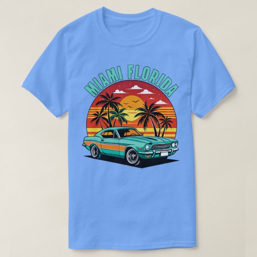 サマーマイアミフロリダTシャツ Tシャツ (デザイン正面)