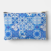 サマーマジョリカブルーシチリア地中海の柑橘類 アクセサリーポーチ (裏面)