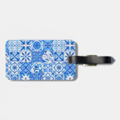 サマーマジョリカブルーシチリア地中海の柑橘類 ラゲッジタグ (裏面横)